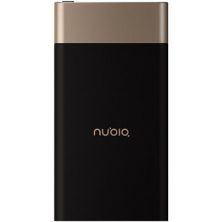 努比亚（nubia）原厂 PB1001S 移动电源 10000mAh 锂聚合物电芯 黑金色（支持type C双向QC3.0快速充电）