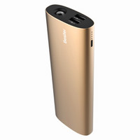 倍斯特（Besiter）20000毫安 移动电源/充电宝 大容量双USB输出 铝合金外壳 带LED灯电量显示 0177F 香槟金