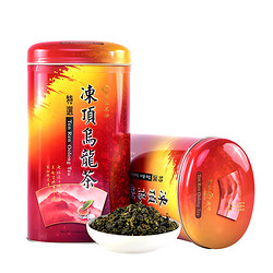 天福茗茶 冻顶乌龙茶台湾高山茶 正宗清香型茶叶台茶150g *6件