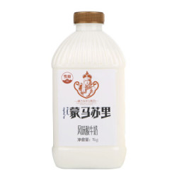 兰格格 蒙古蒙马苏里风味 1kg 生鲜低温酸奶酸牛奶 *6件