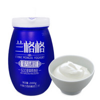 兰格格 蒙古族酸奶 凝固型酸奶 无添加陶瓷瓶 200g