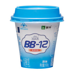 蒙牛 冠益乳 BB12 原味保健酸奶 100g*3 *12件