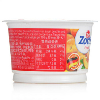 Zott 卓德 脱脂含乳 水蜜桃口味酸奶 100g