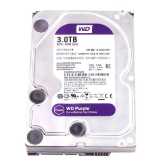 西部数据 (WD) 紫盘 SATA6Gb/s 64M 监控硬盘