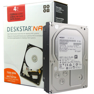 昱科(HGST) 7200转128MB SATA6Gb/s NAS网络硬盘(H3IKNAS400012872SWW)