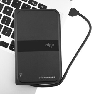 爱国者（aigo）HD816 无线移动硬盘 USB3.0 黑色