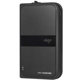 爱国者（aigo）HD816 无线移动硬盘 USB3.0 黑色