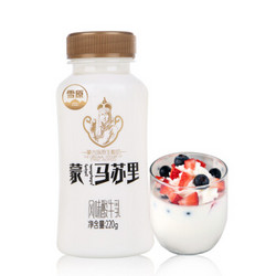 雪原 蒙马苏里风味酸牛乳 蒙古原生酸奶 220g