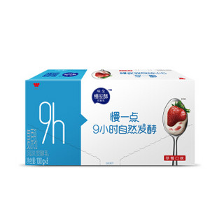 味全 慢一点 慢发酵优酪乳 草莓口味酸奶 100g*8杯