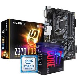 英特尔（Intel） 酷睿i7 8700K CPU 8代六核处理器 CPU+技嘉Z370 HD3 主板 可超频 套装