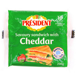 President 总统 三明治专用奶酪片 200g+凑单品
