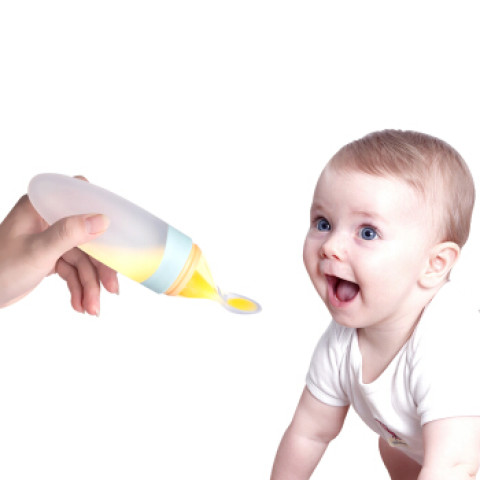 小白熊 09622 婴儿硅胶挤压式喂食勺 *5件+凑