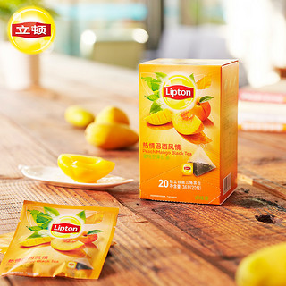 Lipton 立顿 蜜桃芒果红茶三角茶包