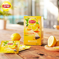 Lipton 立顿 意大利风情柠檬红茶三角茶包 20包