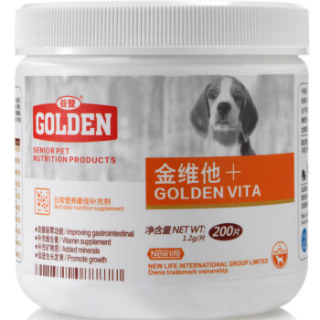 GOLDEN 谷登 宠物金维他 200片