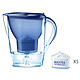 BRITA 碧然德 Marella系列滤水壶3.5升 蓝色 （1壶5芯）