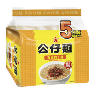 商品doll 公仔面 五香肉丁味 方便面 101g*5包