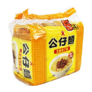 商品doll 公仔面 五香肉丁味 方便面 101g*5包
