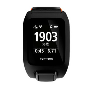 TomTom Adventurer 探险者 户外GPS心率腕表 矿石黑