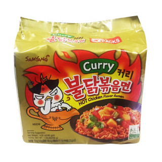 SAMYANG 三养 火鸡面 咖喱味拌面 140g*5包