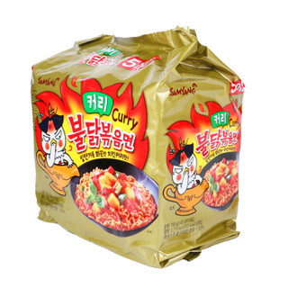 SAMYANG 三养 火鸡面 咖喱味拌面 140g*5包