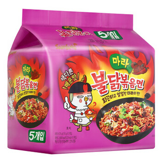 SAMYANG 三养 火鸡面 超辣鸡肉味麻辣香锅拌面 135g*5包