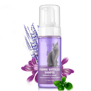 猫乐适 薰衣草味 猫咪免水洗泡沫香波 150ml