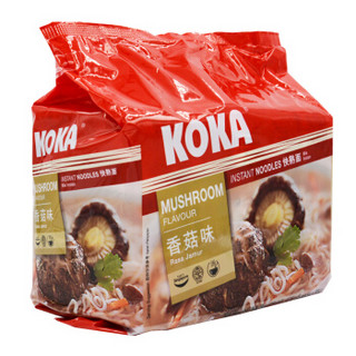 KOKA 香菇素汤 快熟面 85g*5包