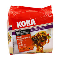 KOKA 湿捞黑椒 非油炸快熟拉面 85g*4包