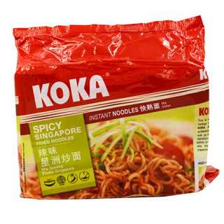 KOKA 辣味星洲炒面 85g*5包