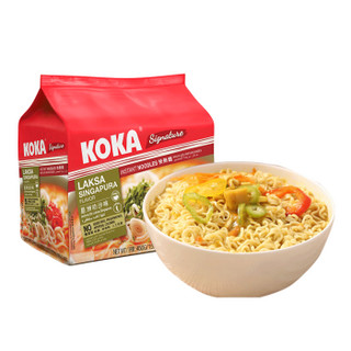 KOKA 辣味星洲叻沙快熟面 90g*5包