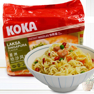 KOKA 辣味星洲叻沙快熟面 90g*5包