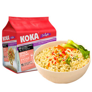 KOKA 香辣芝麻味 非油炸 快熟拉面 85g*4包