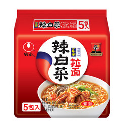 NONGSHIM 农心 辣白菜五连包泡面120g*5袋韩国泡菜方便面拉面辛拉面