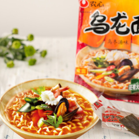 nongshim农心乌龙面拉面方便面120g5包10件