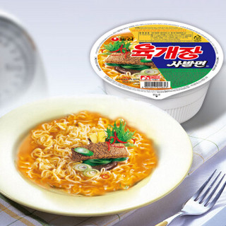 NONGSHIM 农心 辣白菜杯面泡菜小碗面桶装泡面方便面牛肉味拉面韩国