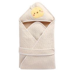威尔贝鲁（WELLBER）婴儿抱被 新生儿宝宝彩棉包巾薄夹棉抱毯 宝宝彩棉襁褓 小兔80*80cm *6件