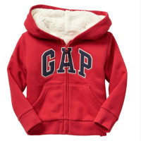 0点开始:GAP 盖璞 男婴幼童 徽标拉链连帽卫衣