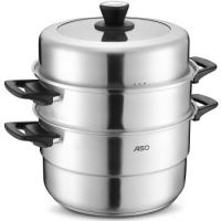 爱仕达 ASD 爱仕达  QN1534 三层复底不锈钢蒸锅 34CM