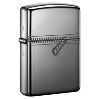 ZIPPO 之宝 21088 拉链黑冰 煤油防风火机