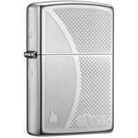 ZIPPO 之宝 打火机 锻纱镀铬 棋盘线 205-C-000012防风火机