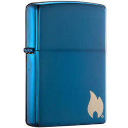 ZIPPO 之宝 20446-C-000004 蓝冰 火焰标识 煤油防风火机 +凑单品