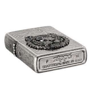 ZIPPO 之宝 ZBT-1-4 虎睛 仿古铜/银徽章 煤油防风火机