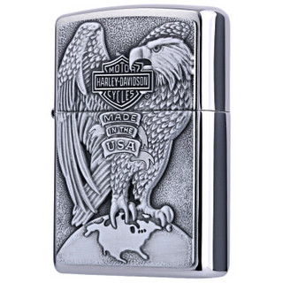 ZIPPO 之宝 200HD.H231 哈雷铁鹰章 拉丝镀铬徽章 煤油防风火机