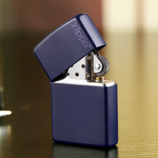 ZIPPO 之宝 239 海蓝哑漆 哑漆/彩印 煤油防风火机