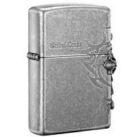 ZIPPO 之宝 ZBT-1-33 侧十字 古银徽章 煤油防风火机