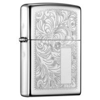 ZIPPO 之宝 打火机 威尼斯人 镜面镀铬352 打火机zippo 防风火机