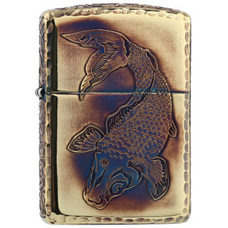 ZIPPO 之宝 ZBT-4-16a 涟漪 氧化镜面镀金蚀刻 煤油防风火机