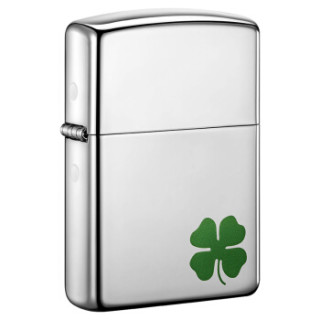 ZIPPO 打火机 小幸运 镜面镀铬彩印 2400