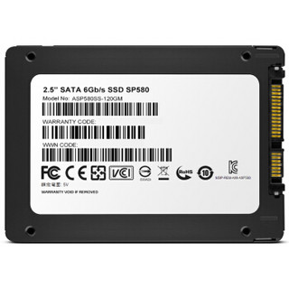 ADATA 威刚 SP580 SATA 固态硬盘 120GB（SATA3.0）